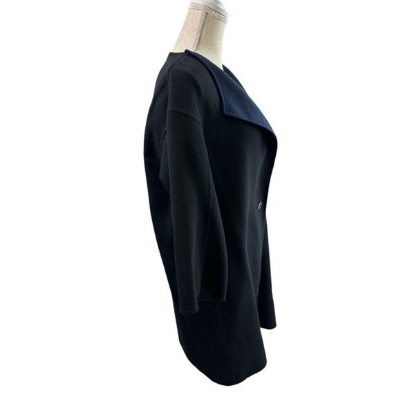 Jil Sander Cashmere Coat Jacket Reversible Italy Minimalist Quiet Luxury Sz 36 - Picture 4 of 16